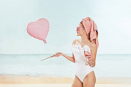 Baloane si accesorii - PD BALON FOLIE ALUMINIU Heart, 45cm, light pink FB9P-081J