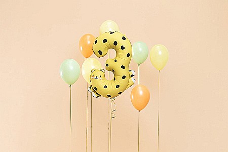 Baloane si accesorii - PD BALON FOLIE ALUMINIU Number 3 - Cheetah, 68x98cm, mix FB163-3