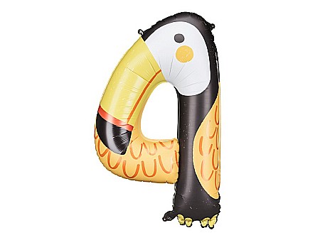 PD BALON FOLIE ALUMINIU Number 4 - Tucan, 68X91cm, mix FB163-4 [1]