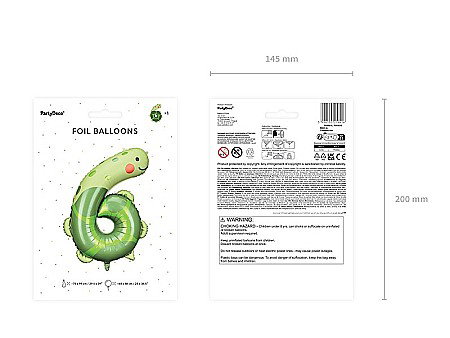 PD BALON FOLIE ALUMINIU Number 6 - Turtle, 75X96cm, mix FB163-6 [2]