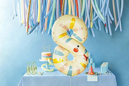 Baloane si accesorii - PD BALON FOLIE ALUMINIU Number 8 - Snake, 55X88cm, mix FB163-8