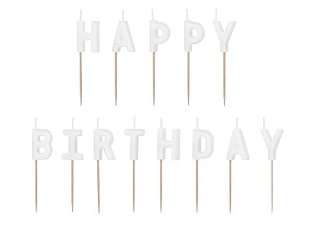 PD LUMANARI TORT Happy Birthday, white, 2.5cm 13 litere SCS-13-008 [1]