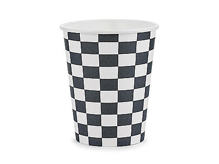 PD PAHARE CARTON Checkered Flag, 220ml, mix 6/set KPP74-EU3 [0]