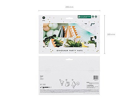 PD COIF DIN CARTON Dinosaurs, 14cm, mix 6/set CPP30 [3]