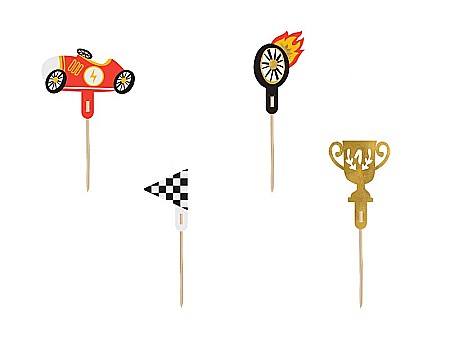 Decoratiuni/ Lumanari Tort/ Briose - PD DECORATIUNI PENTRU TORT Cars, 12cm, 4/set KPM34