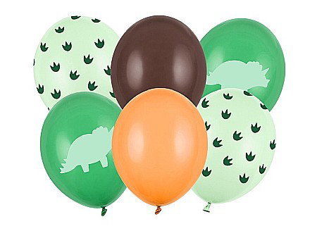 Baloane latex - PD BALOANE Balloons 30cm, Dinosaur, mix, 6/set SB14P-335-000-6