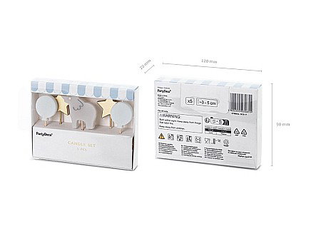 PD LUMANARI TORT Elephant, 3-5cm, mix 5/set SCS-17 [1]