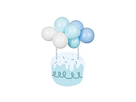 PD DECORATIUNI PENTRU TORT Balloon cake topper, blue, 29cm KBT3-001 [1]