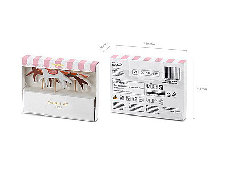 PD LUMANARI TORT Coloured Horse, mix 3/set SCS-24 [2]