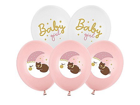Botezuri, Gender reveal - PD BALOANE Balloons 30cm, Baby girl, mix 6/set SB14P-337-000-6