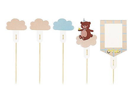 ARTICOLE PARTY - PD DECORATIUNI DIN CARTON PENTRU TORT TEDDY BEAR MIX , 12-14cm KPT74