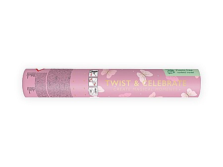 PD CONFETTI CANNON Pink butterfly, tube shooter, 20cm TUKBT20-081 [1]