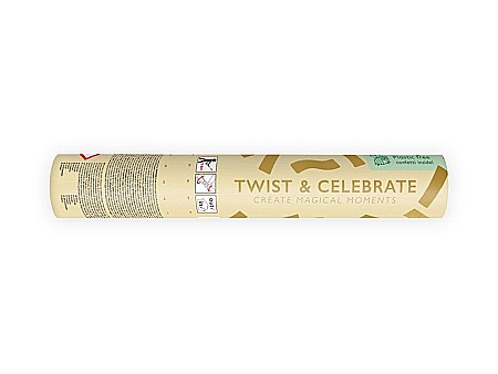 PD CONFETTI CANNON Gold streamers, tube shooter, 20cm TUKB20-019 [1]