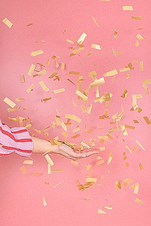PD CONFETTI CANNON Gold streamers, tube shooter, 20cm TUKB20-019 [3]