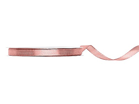Fundite, Panglici , Benzi Craciun - PD BANDA SATIN, Satin ribbon, dusty rose, 6mm/25m TS6-081BR