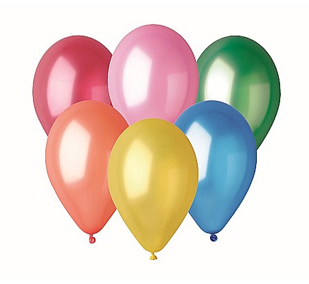Baloane latex - GOD BALOANE LATEX MAJA, 25cm, metallic colors, 10/set GZ-MA10