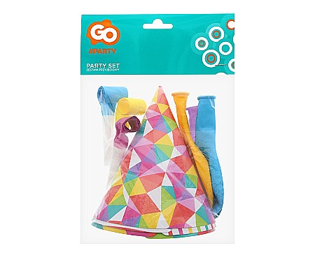 GOD SET PARTY MIC CU 3 BALOANE, 3 TROMPETE SI 3 COIFURI  PZ-BALM [1]