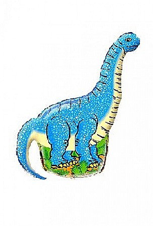 Dino - GOD BALON FOLIE ALUMINIU Dinosaur - Diplodocus, 36cm, blue 902544