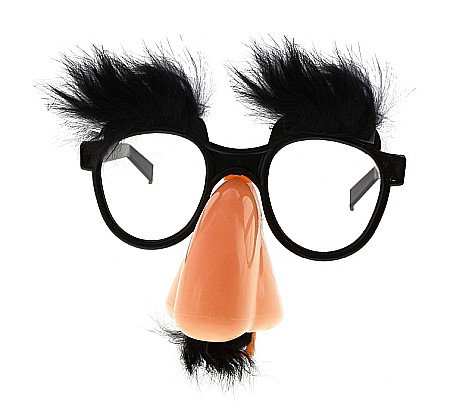 Accesorii costume kids - GOD OCHELARI PARTY CU NAS MUSTATA SI SPRANCENE NEGRII HC10400