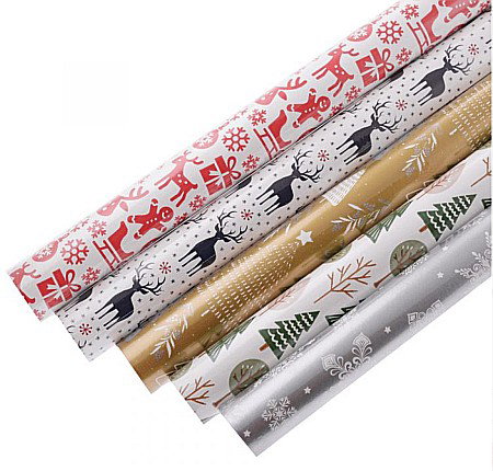 Hartie Ambalaj Christmas - GOD HARTIE AMBALAJ PAW 200*70CM NEUTRAL 18 MIX AGP200704