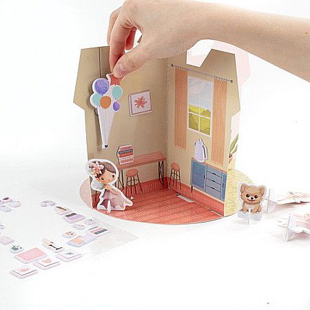 DE SET CREATIV CASUTA 3D PENTRU PAPUSI KIDEA KDOKKA [4]