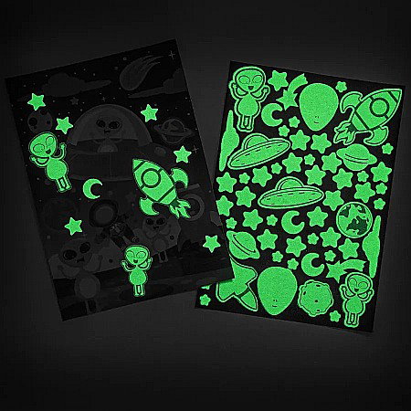 DE CARTE DE COLORAT SCRATCH ART BOOK 5 COLI + STICKERE COSMOS GLOW IN THE DARK KIDEA SCWKKKA [1]