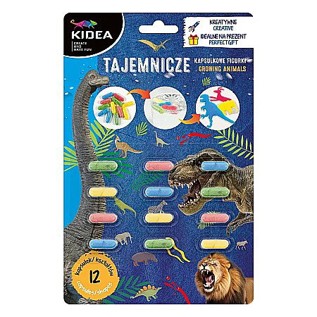 Jucarii - DE CAPSULE MAGICE CU ANIMALE SALBATICE CARE CRESC IN APA 12/SET KIDEA TKAZ12KA