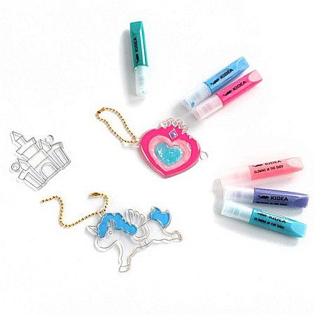 DE SET CREATIV 3 PANDANTIVE CU GEL CARE STRALUCESTE LA INTUNERIC + 3 SABLOANE KIDEA ZZMSCKA [3]