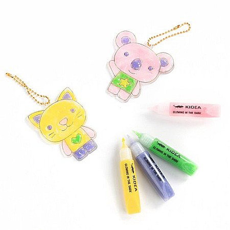 DE SET CREATIV 2 PANDANTIVE CU GEL CARE STRALUCESTE LA INTUNERIC + 2 SABLOANE KIDEA ZZMISCKA [5]