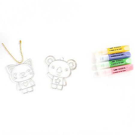 DE SET CREATIV 2 PANDANTIVE CU GEL CARE STRALUCESTE LA INTUNERIC + 2 SABLOANE KIDEA ZZMISCKA [6]