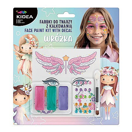 Halloween - DE SET PICTURA PE FATA CU 3 CULORI, STICKERE SI DIAMANTE ZANA KIDEA FDTDKWKA