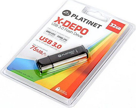 TEC FLASH USB 3.0 PLATINET 32 GB PMFU332 [0]