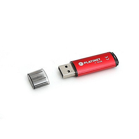 TEC FLASH USB 2.0 PLATINET 64GB RED PMFE64R/43612 [3]