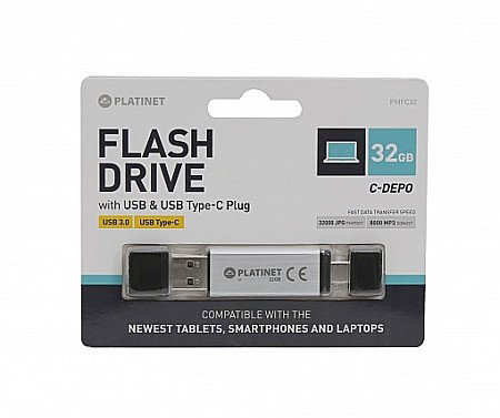 TEC FLASH USB 3.0 PLATINET 32 GB PMFC32S [2]