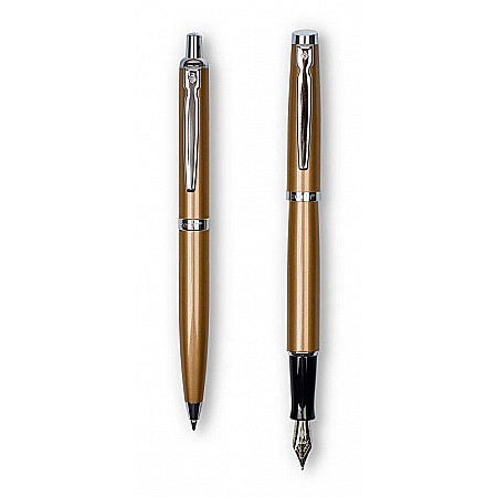 Stilouri si Rollere cu Cerneala - SET STILOU + PIX ZENITH ELEGANCE METALIC AURIU IN CUTIE CADOU 7600203
