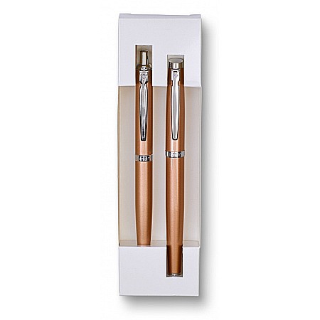SET STILOU + PIX ZENITH ELEGANCE METALIC AUR ROZ IN CUTIE CADOU 7600204 [1]