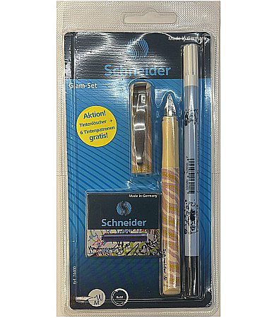 Stilouri si Rollere cu Cerneala - SET STILOU + PIC SI PATROANE SCHNEIDER GLAM 24 -POSITIV 5958