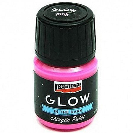 CA CULORI ACRILICE FOSFORESCENTE ROZ 30ML PENTART 16482 [0]