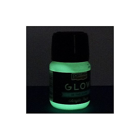 CA CULORI ACRILICE FOSFORESCENTE VERDE DESCHIS 30ML PENTART 16487 [3]