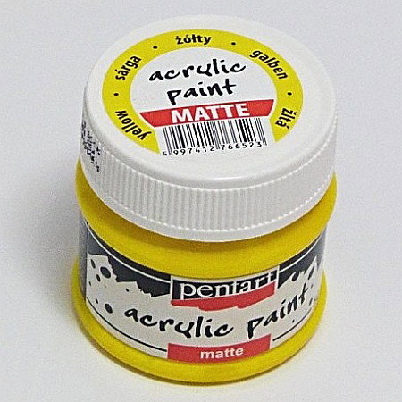 FINE ARTS&GRAPHICS - CA ACRIL PENTART MAT 50ML GALBEN PENTART 6523/1153
