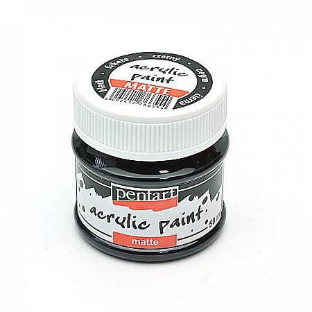 FINE ARTS&GRAPHICS - CA VOPSEA ACRILICA PENTART 50ML MAT NEGRU  6554/1119