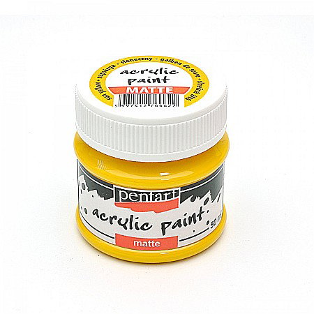 FINE ARTS&GRAPHICS - CA ACRIL PENTART MAT 50ML SUN YELLOW 6622/1225