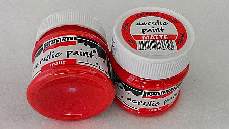 CA VOPSEA ACRILICA PENTART 50ML MAT ROSU 6653/1018 [1]