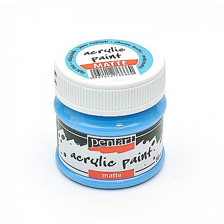 FINE ARTS&GRAPHICS - CA ACRIL PENTART MAT 50ML ALBASTRU DESCHIS 6660/1306