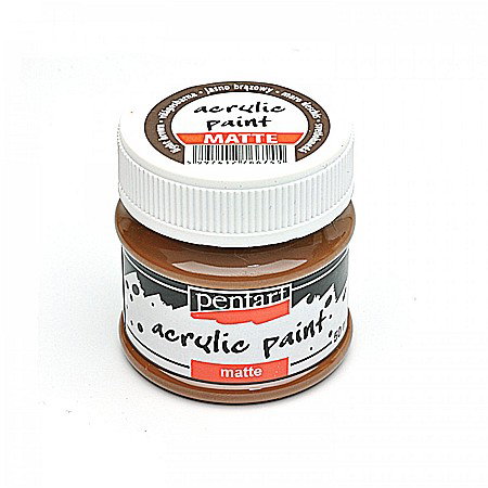 Culori Acrilice Mate - CA VOPSEA ACRILICA PENTART 50ML MAT CASTANIU 6745/1313