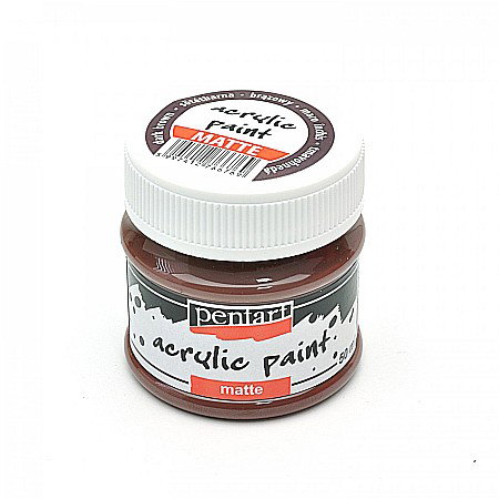 FINE ARTS&GRAPHICS - CA ACRIL PENTART 50ML  MAT DARK BROWN 1315
