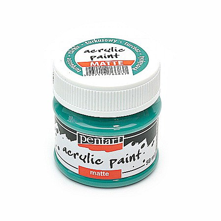 Culori Acrilice Mate - CA ACRIL PENTART MAT 50ML,  TURCOAZ 6837/1896