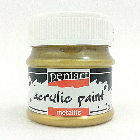 FINE ARTS&GRAPHICS - CA VOPSEA ACRILICA METALIZATA PENTART 50ML AUR ANTIC 2216