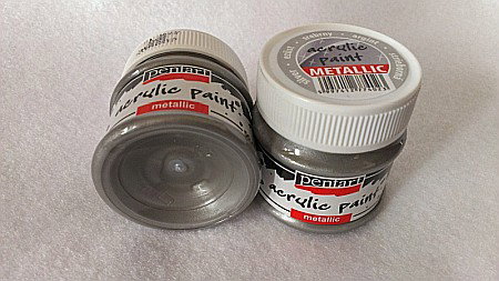 Vopsea Acrilică Metalizată Pentart Silver 50ml [1]