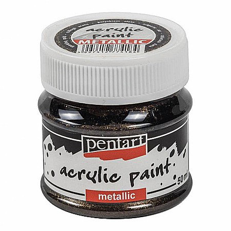 FINE ARTS&GRAPHICS - CA VOPSEA ACRILICA METALIZATA PENTART 50ML SPARKLING GOLD 74184/3504
